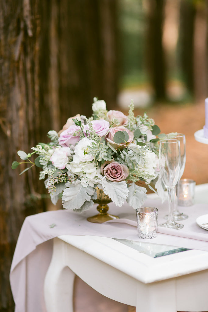 Lavender Silk Chiffon Table Runner - Partycrushstudio