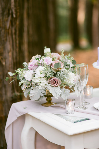 Lavender Silk Chiffon Table Runner - Partycrushstudio