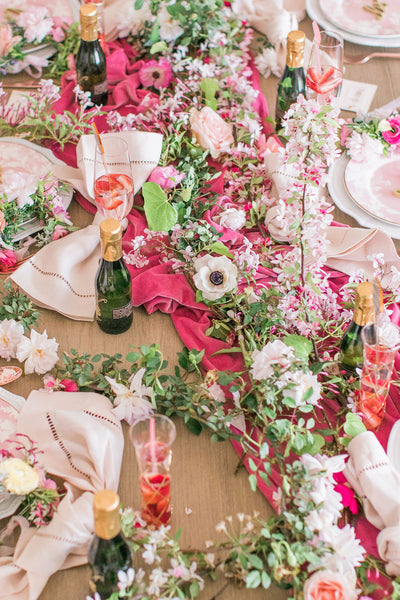 Dusty Rose Velvet Runner | Velvet Table Runner