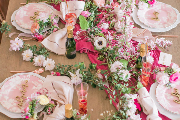 Dusty Rose Velvet Runner | Velvet Table Runner