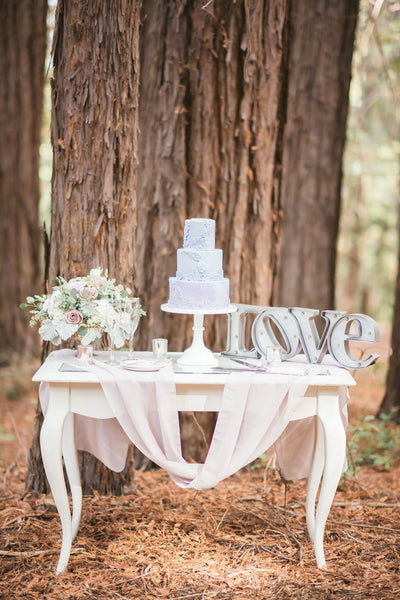 Lavender Silk Chiffon Table Runner - Partycrushstudio