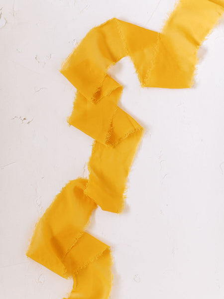 Marigold Silk Ribbon | Silk Ribbon