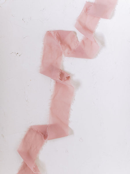 blush pink silk ribbon
