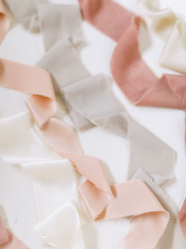 Coral Silk Ribbon | Silk Ribbon