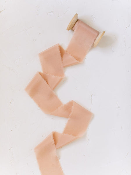 Coral Silk Ribbon | Silk Ribbon