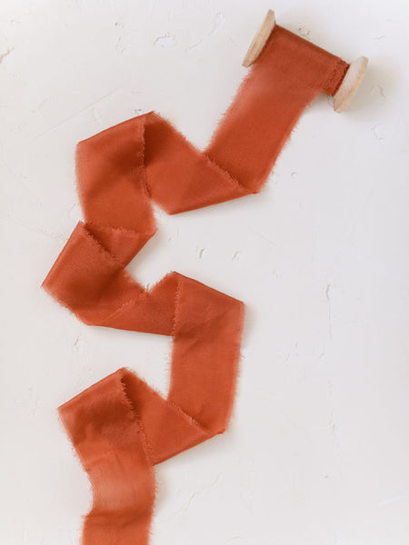 Terracotta Silk Ribbon | Silk Ribbon