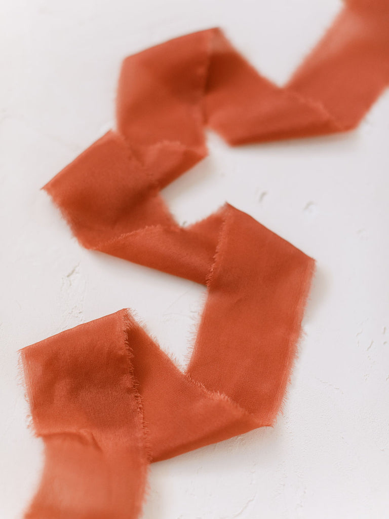 Terracotta Silk Ribbon | Silk Ribbon