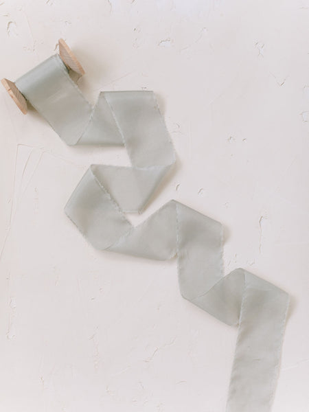 Grey Silk Ribbon | Silk Ribbon