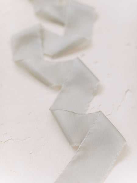 Grey Silk Ribbon | Silk Ribbon