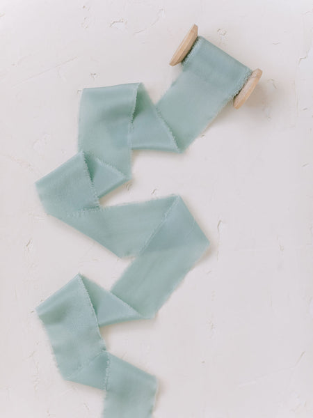 Sky Blue Silk Ribbon | Silk Ribbon