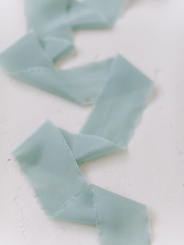 Sky Blue Silk Ribbon | Silk Ribbon
