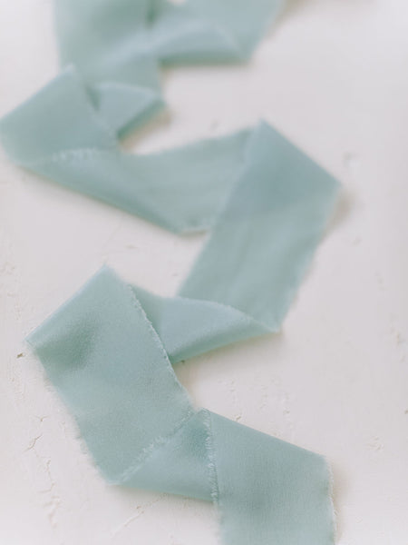 Sky Blue Silk Ribbon | Silk Ribbon