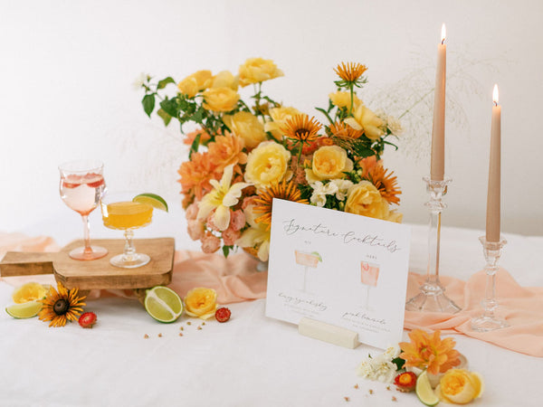 Peach Silk Chiffon Table Runner | Silk Chiffon Table Runner