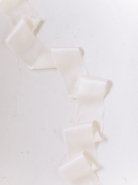 Ivory Silk Ribbon | Silk Ribbon