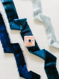 Silk Velvet Ribbon | Hand Dyed Silk Velvet Ribbon