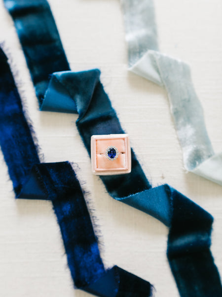 Silk Velvet Ribbon | Hand Dyed Silk Velvet Ribbon