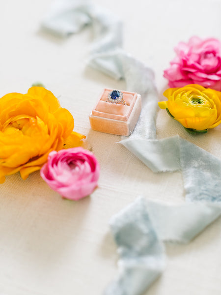 Silk Velvet Ribbon | Hand Dyed Silk Velvet Ribbon