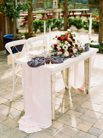 Blush Pink Table Runner