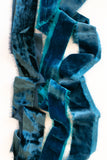 Dark Teal Silk Velvet Ribbon | Silk Velvet Ribbon