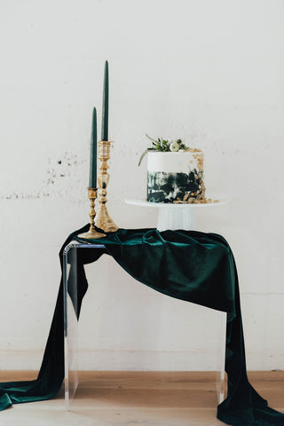 Emerald Velvet Table Runner - Partycrushstudio