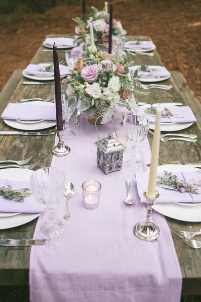 Lavender Gauze Table Runner - Partycrushstudio