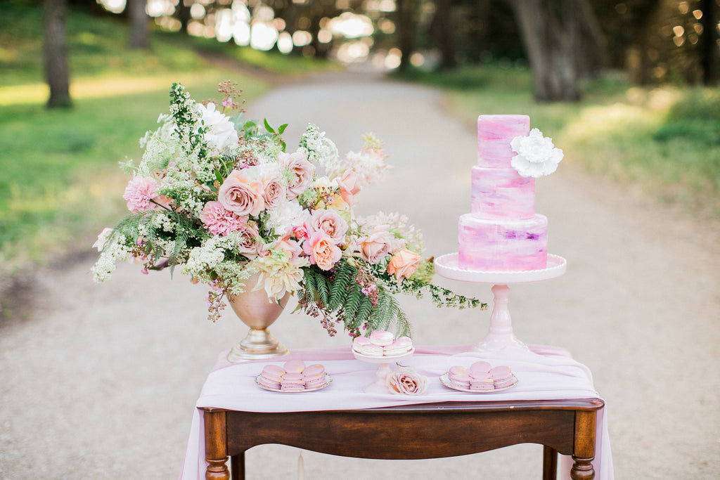 Silk table runner | silk chiffon table runner | wedding table linens | wedding tablecloths | lavender table runner | mauve wedding decor - Partycrushstudio