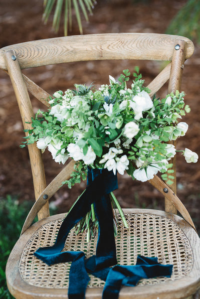 Silk Velvet Ribbon | teal velvet ribbon