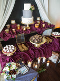 vintage wedding desert table