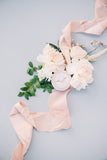 Peach Silk Ribbon