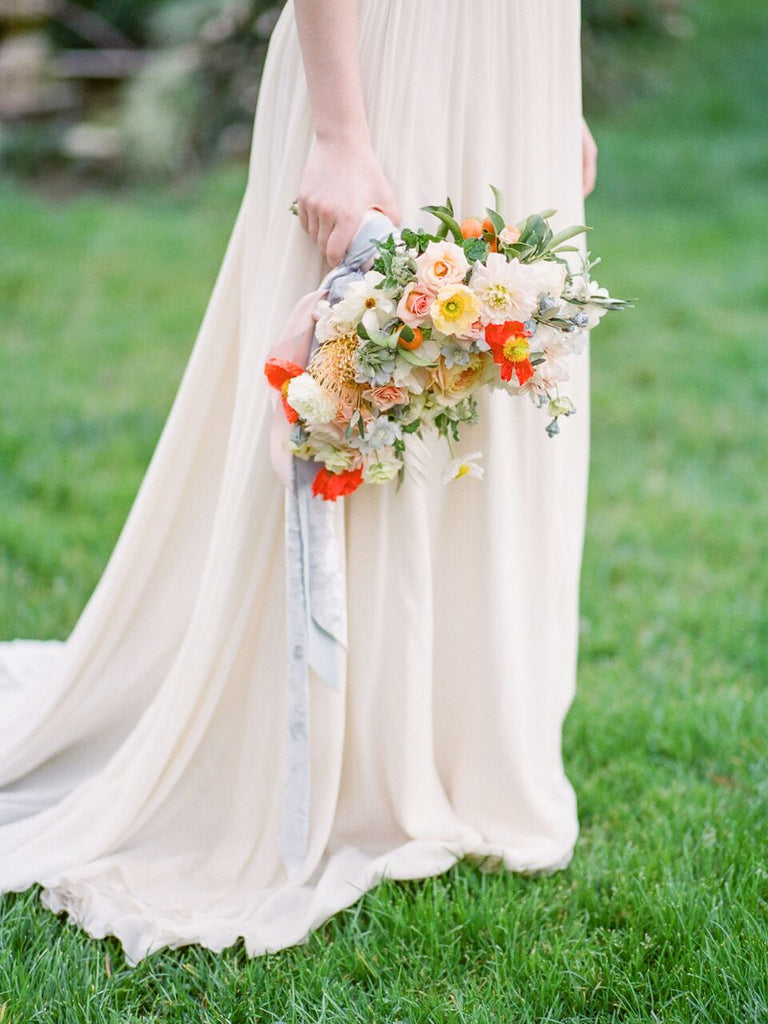Light Gray Silk Velvet Ribbon - Partycrushstudio