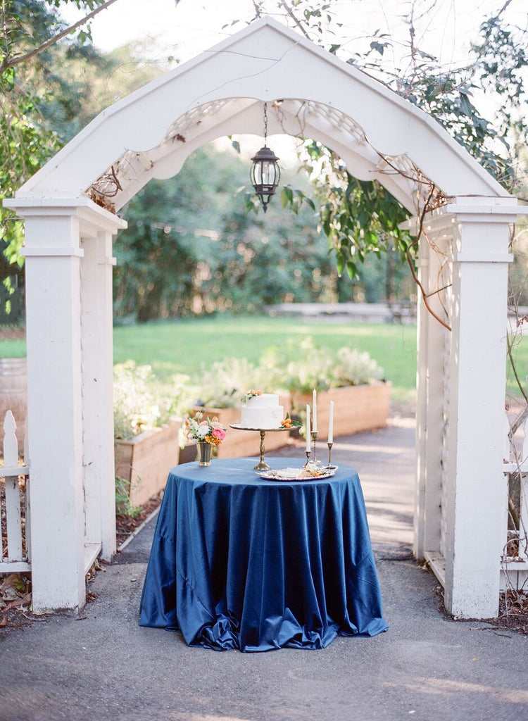 Royal blue Linen TableCloth