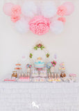 White 8 layer Ruffled tablecloth - Partycrushstudio