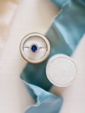 Steel Blue Silk Ribbon
