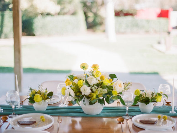 Seafoam Silk Crinkle Table Runner