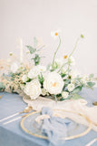 Dusty Blue Silk Napkins