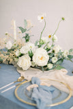 Dusty Blue Silk Napkins