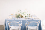 Powder Blue Velvet Table Linen
