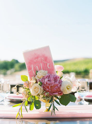 blush silk chiffon table runner - Partycrushstudio