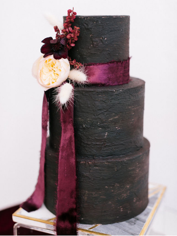 Silk Velvet Ribbon | Burgundy Silk Velvet Ribbon