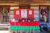 Ruffle Burlap Christmas Inspired Tablecloth - Partycrushstudio