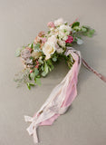 Light Pink Silk Velvet Ribbon | Misty Rose Silk Velvet Ribbon | Silk Velvet Ribbon | Hand-Dyed Silk Velvet Ribbon