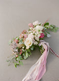 Light Pink Silk Velvet Ribbon | Misty Rose Silk Velvet Ribbon | Silk Velvet Ribbon | Hand-Dyed Silk Velvet Ribbon