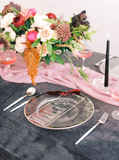 Velvet Tablecloth | Charcoal Velvet Tablecloth