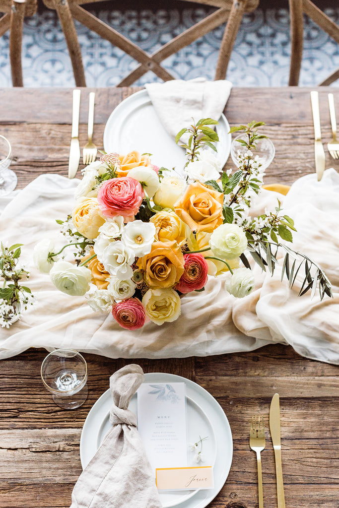 Ivory Silk Table Runner - Partycrushstudio