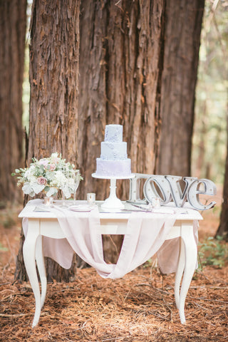 Lavender Silk Chiffon Table Runner - Partycrushstudio