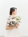 Ivory Silk Velvet Ribbon