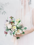 Ivory Silk Velvet Ribbon
