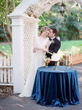 Royal blue Linen TableCloth