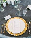 Charcoal Velvet Tablecloth