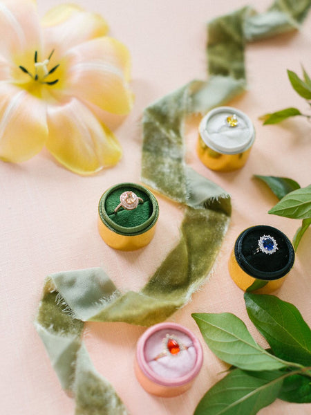 Moss Silk Velvet Ribbon